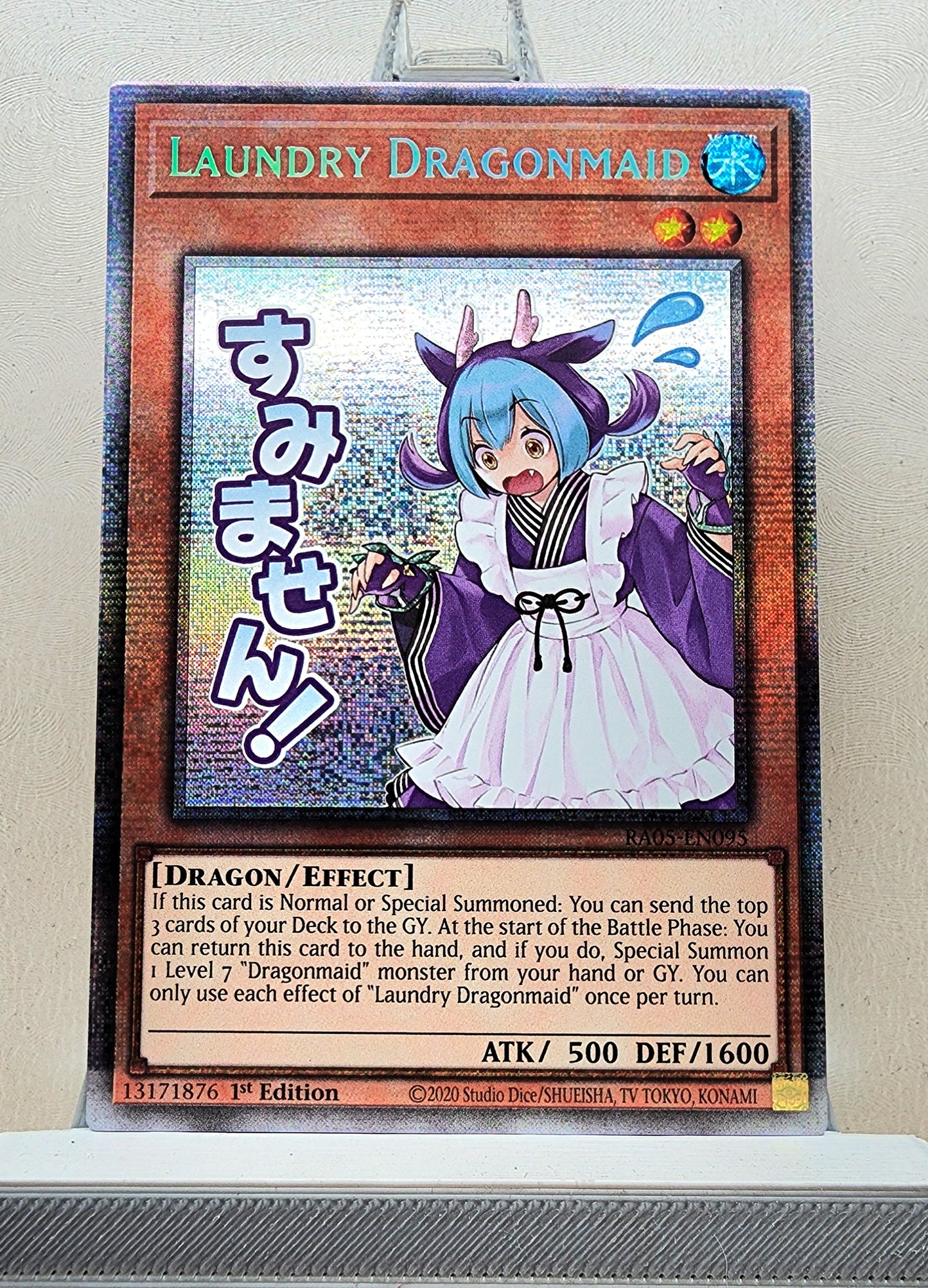 Yugioh! 1x Laundry Dragonmaid Stamp Artwork (RA05 - Starlight Rare) 1st Edition