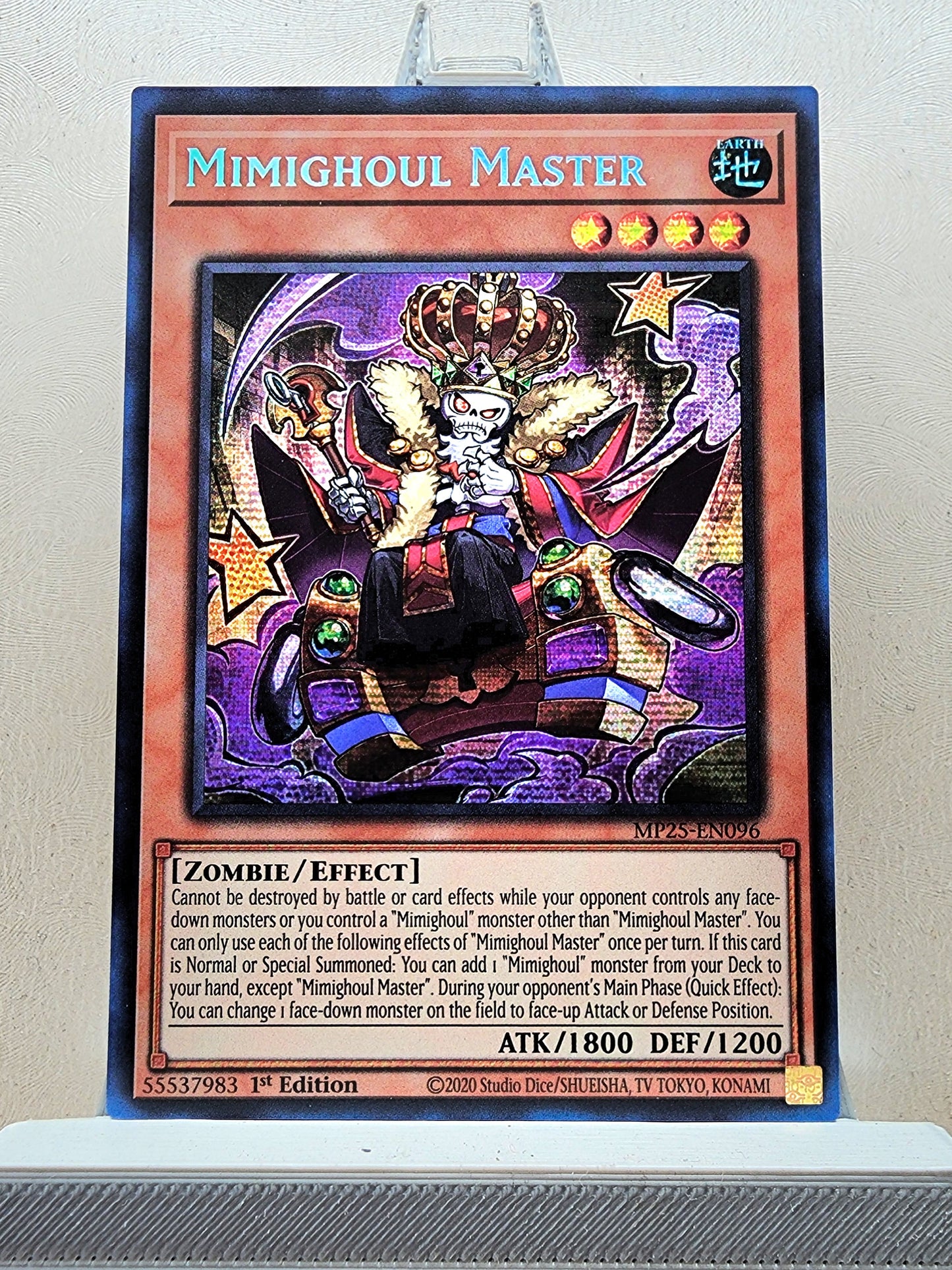 Yugioh! 1x Mimighoul Master (MP25 - Prismatic Secret Rare) 1st Edition