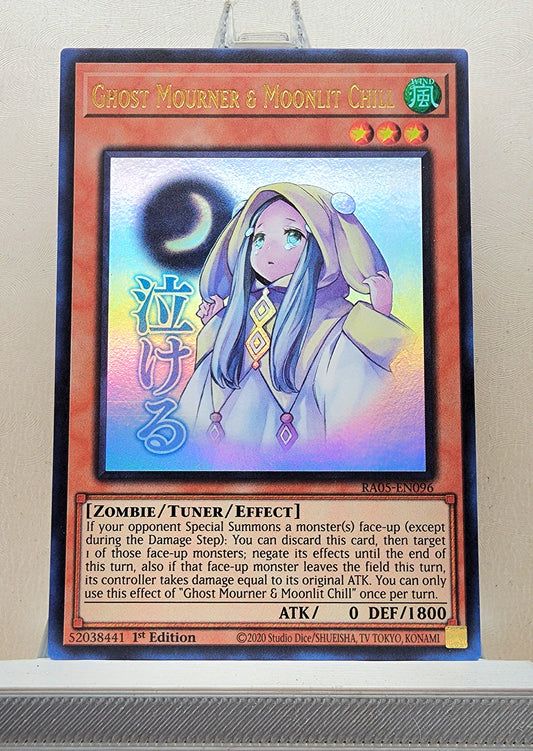 Yugioh! 1x Ghost Mourner & Moonlit Chill Stamp Artwork (RA05 - Ultra Rare) 1st Edition