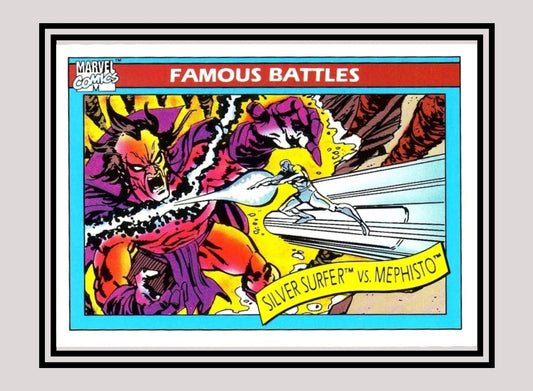 Marvel! 1x Silver Surfer vs. Mephisto - Base (#096 - 1990 Impel Marvel Universe Series I)