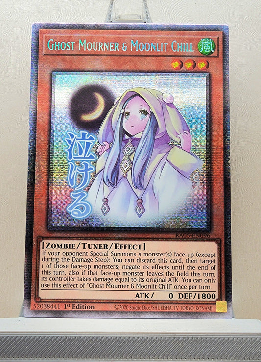Yugioh! 1x Ghost Mourner & Moonlit Chill Stamp Artwork (RA05 - Starlight Rare) 1st Edition