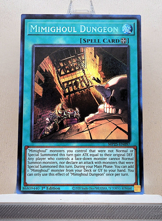 Yugioh! 1x Mimighoul Dungeon (MP25 - Prismatic Secret Rare) 1st Edition
