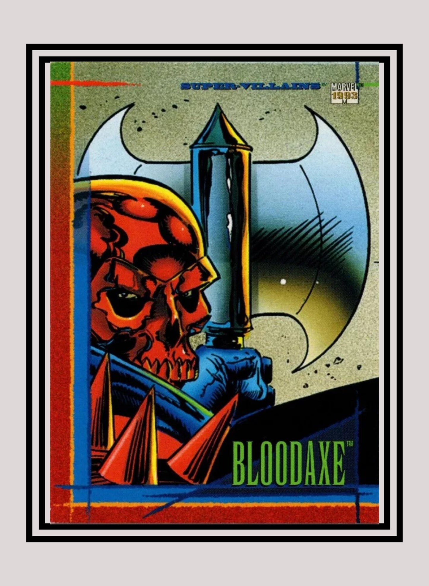 Marvel! 1x Bloodaxe - Base (#097 - 1993 Skybox Marvel Universe Series 4)