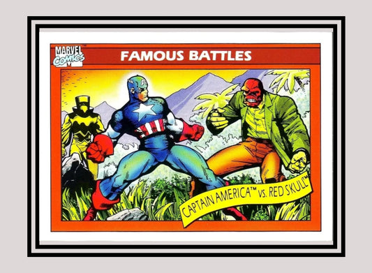 Marvel! 1x Captain America vs. The Red Skull - Base (#097 - 1990 Impel Marvel Universe Series I)