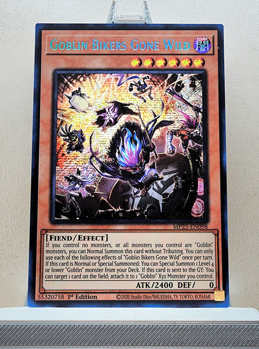 Yugioh! 1x Goblin Bikers Gone Wild (MP25 - Prismatic Secret Rare) 1st Edition