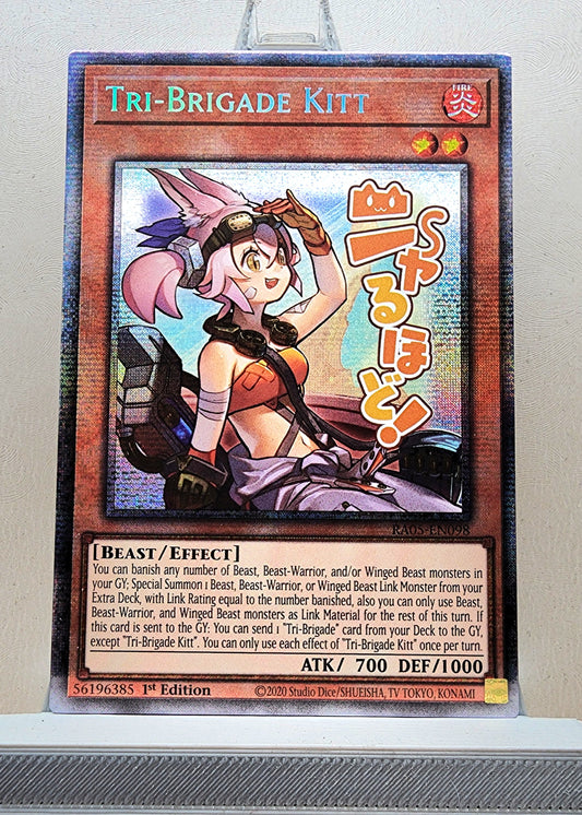 Yugioh! 1x Tri-Brigade Kitt Stamp Artwork (RA05 - Starlight Rare) 1st Edition