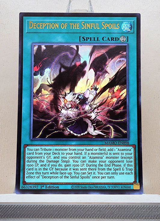 Yugioh! 1x Deception of the Sinful Spoils (MAMO - Ultra Rare) 1st Edition