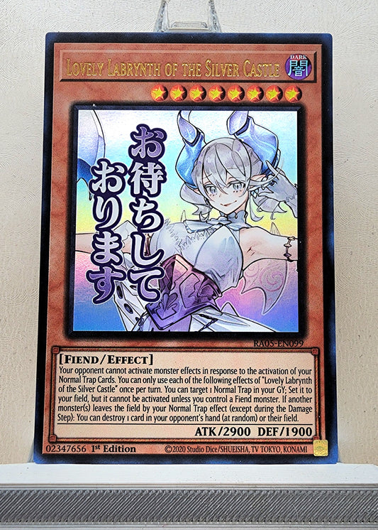 Yugioh! 1x Lovely Labrynth of the Silver Castle Stamp Artwork (RA05 - Ultra Rare) 1st Edition