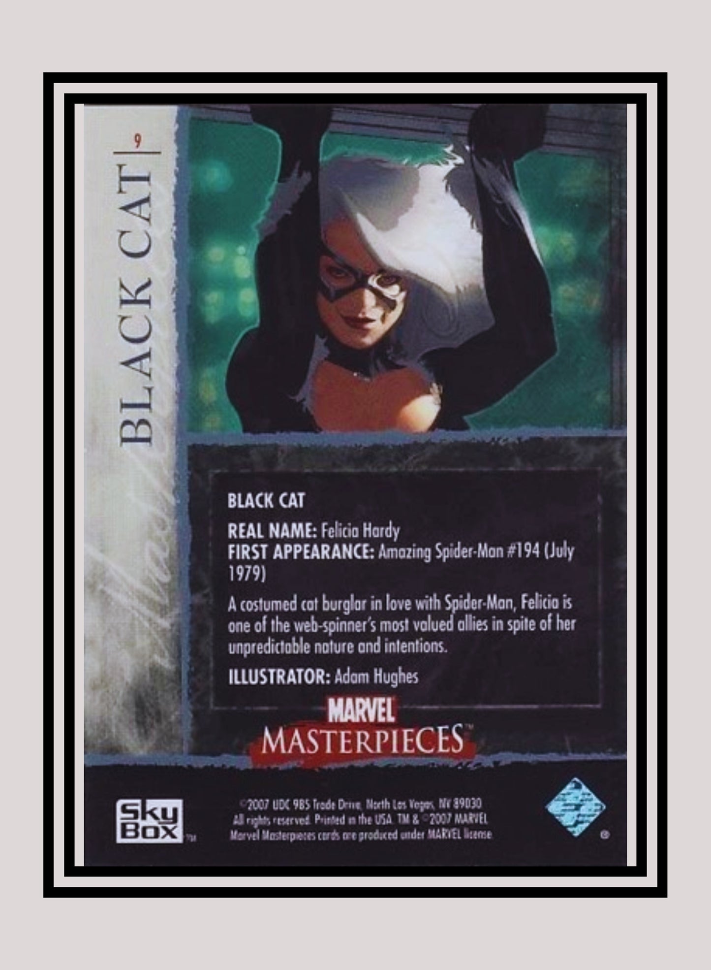 Marvel! 1x Black Cat - Base (#09 - 2007 Upper Deck Marvel Masterpieces)