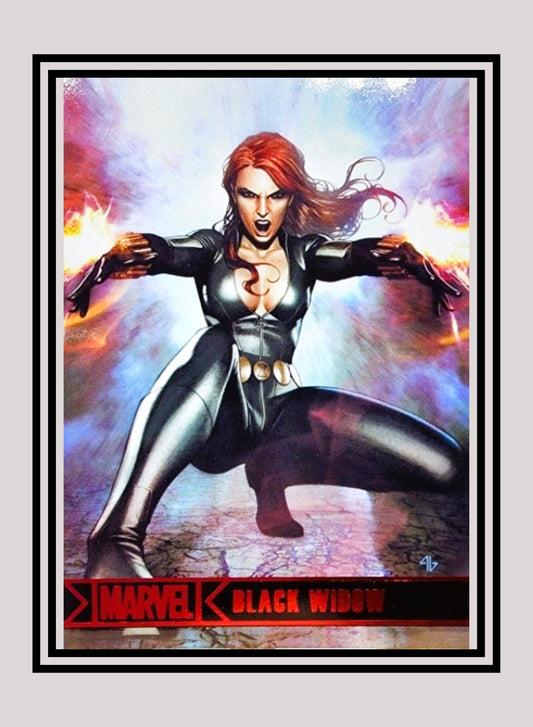 Marvel! 1x Black Widow - Base (#09 - 2012 Rittenhouse Greatest Heroes)