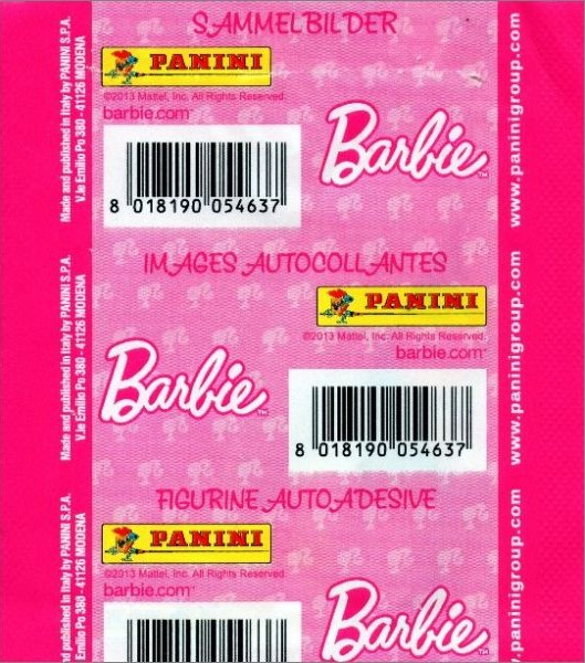 1x 2013 Panini Barbie Glitter Dreams - Sticker Pack (SEALED)