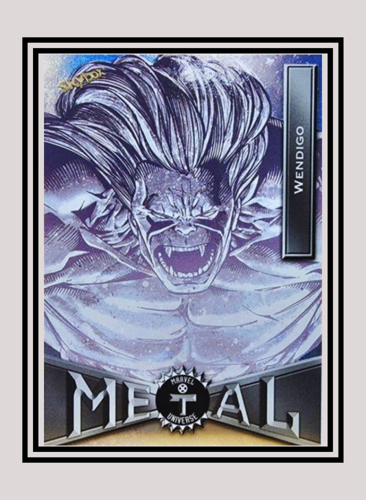 Marvel! 1x Wendigo - Base Low Series (#100 - 2021 Upper Deck X-Men Metal Universe)