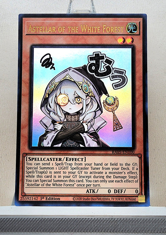 Yugioh! 1x Astellar of the White Forest Stamp Artwork (RA05 - Ultra Rare) 1st Edition
