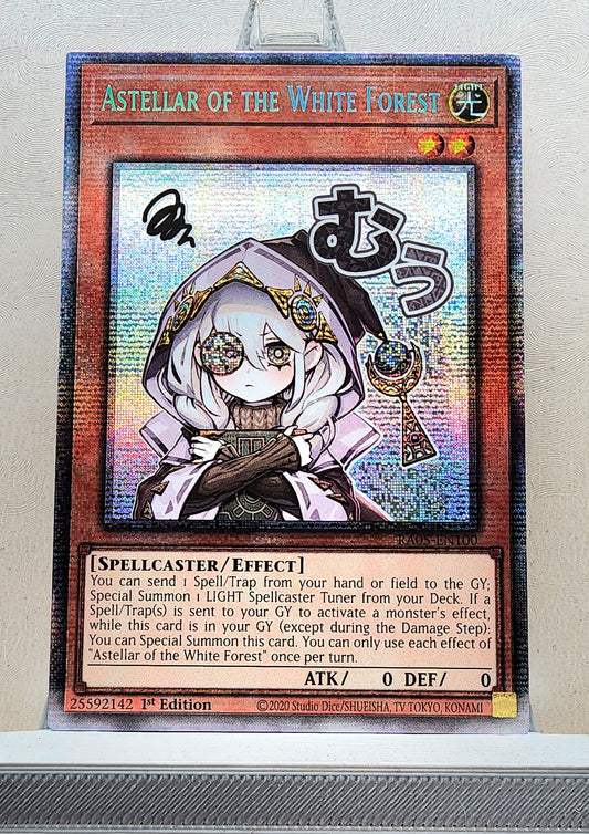 Yugioh! 1x Astellar of the White Forest Stamp Artwork (RA05 - Starlight Rare) 1st Edition