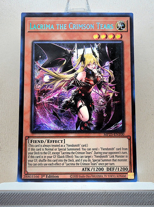 Yugioh! 1x Lacrima the Crimson Tears (MP25 - Prismatic Secret Rare) 1st Edition