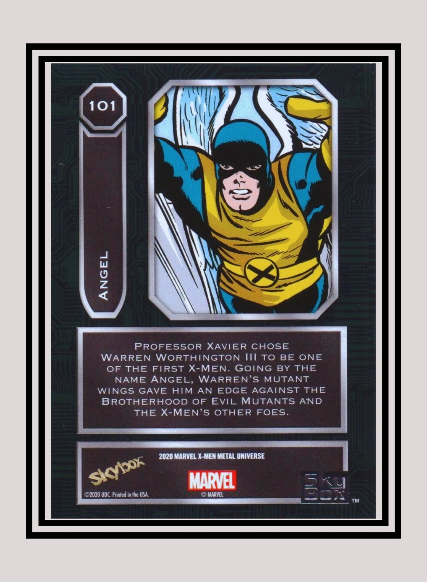 Marvel! 1x Angel - Base High Series (#101 - 2021 Upper Deck X-Men Metal Universe)