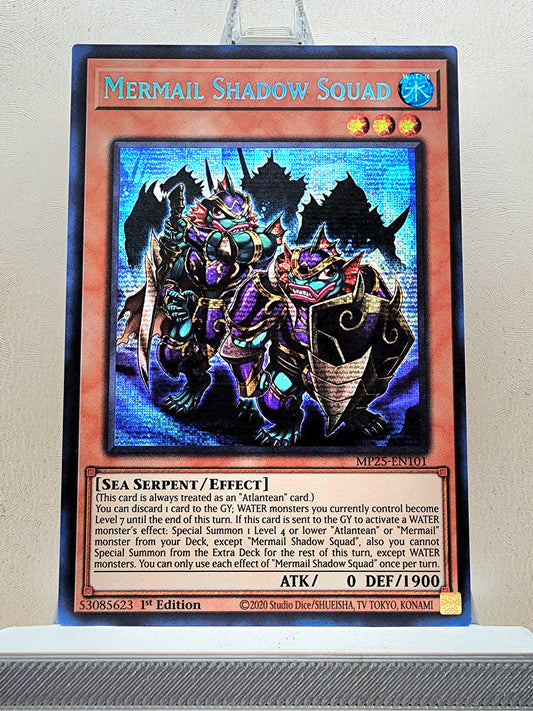 Yugioh! 1x Mermail Shadow Squad (MP25 - Prismatic Secret Rare) 1st Edition