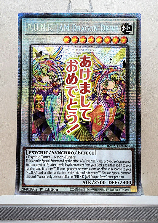 Yugioh! 1x P.U.N.K. JAM Dragon Drive Stamp Artwork (RA05 - Starlight Rare) 1st Edition