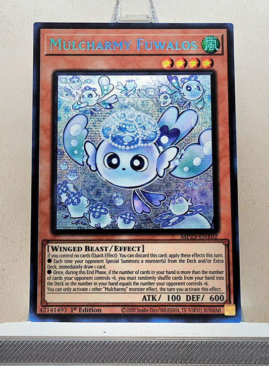 Yugioh! 1x Mulcharmy Fuwalos (MP25 - Prismatic Secret Rare) 1st Edition