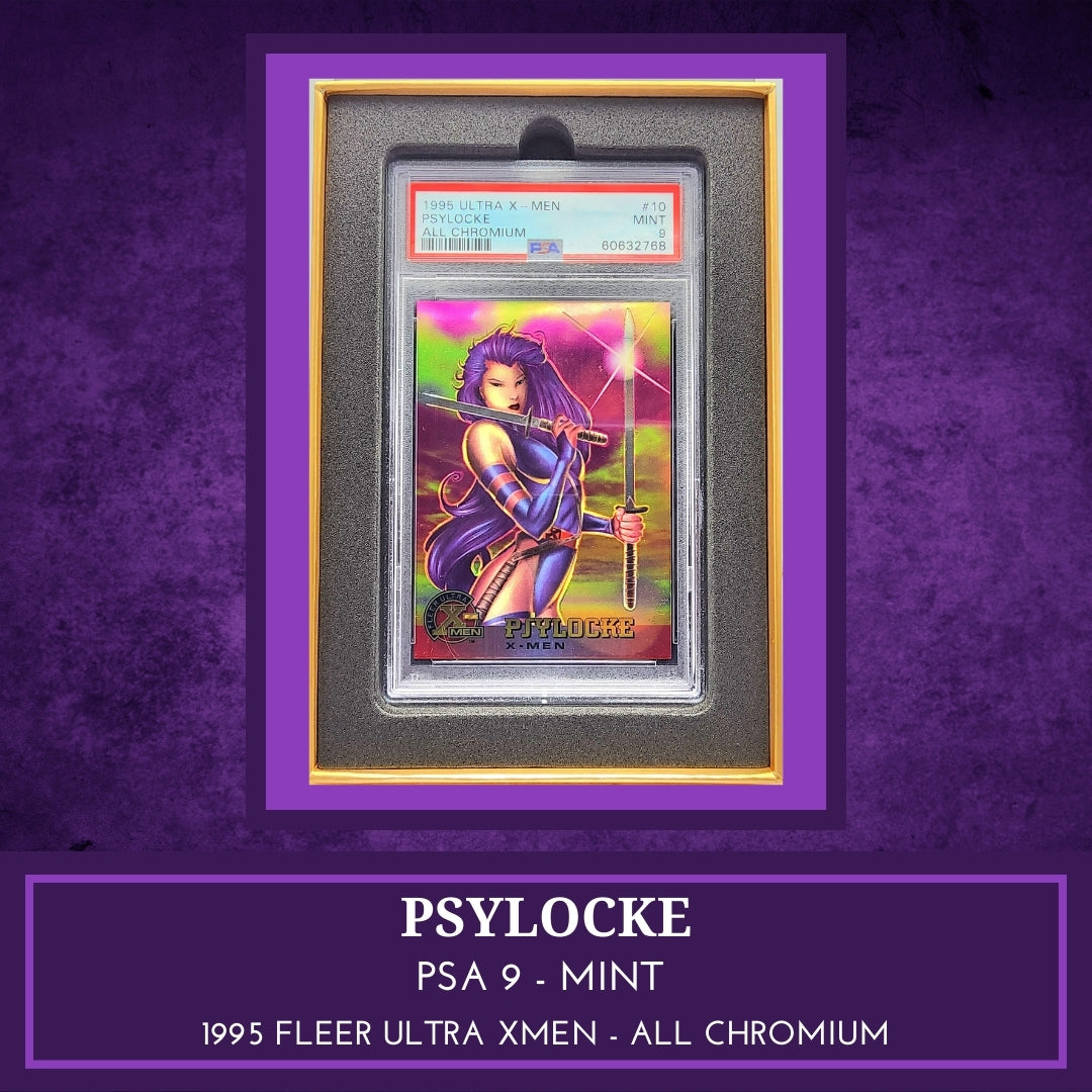 Marvel! 1x Psylocke PSA 9 (Chromium - 1995 Fleer Ultra X-Men)