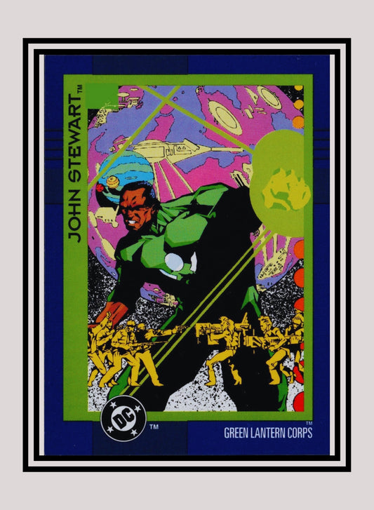 DC! 1x John Stewart - Base (#103 - 1993 Skybox DC Cosmic Teams)