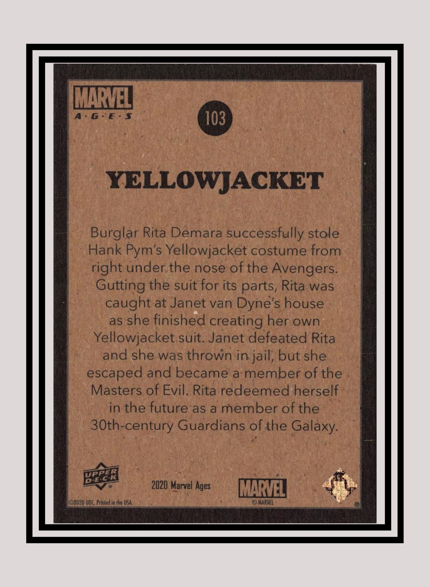 Marvel! 1x Yellowjacket - Base (#103 - 2020 Upper Deck Marvel Ages)