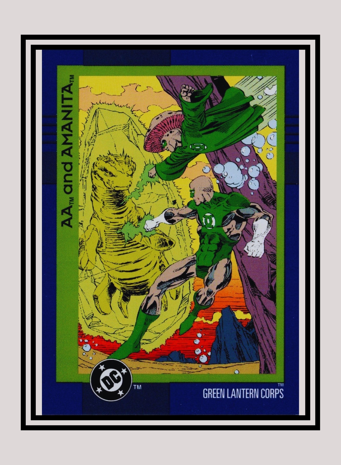DC! 1x Aa and Amanita - Base (#104 - 1993 Skybox DC Cosmic Teams)