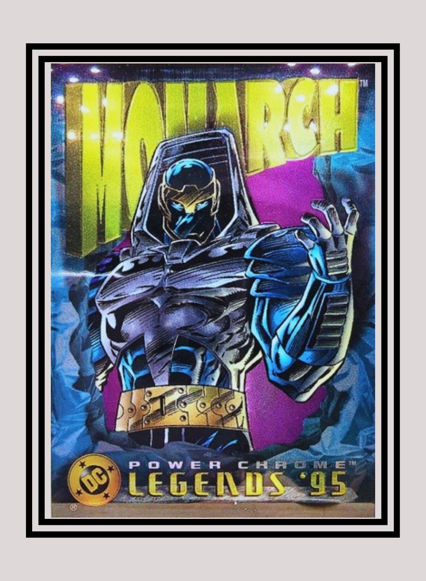 DC! 1x Monarch - Power Chrome (#104 - 1995 SkyBox DC Power Chrome Legends)