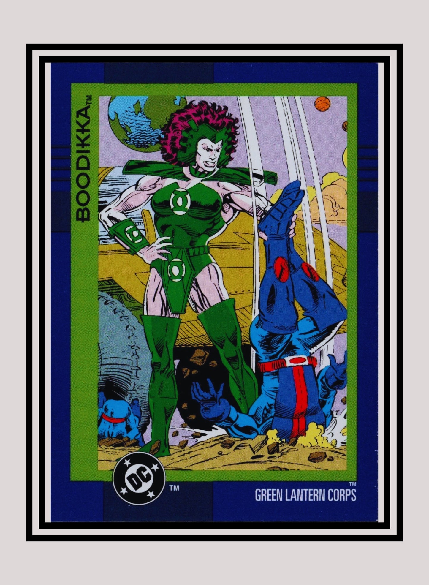 DC! 1x Boodikka - Base (#105 - 1993 Skybox DC Cosmic Teams)