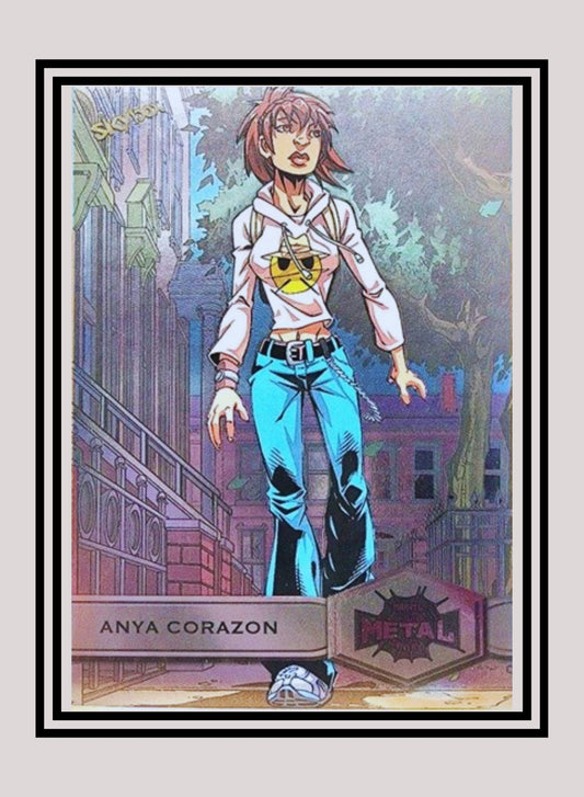 Marvel! 1x Anya Corazon - Base High Series (#105 - 2021 Upper Deck Spiderman Metal Universe)