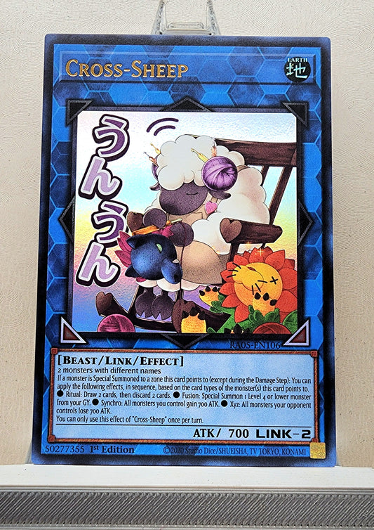 Yugioh! 1x Cross-Sheep Stamp Artwork (RA05 - Ultra Rare) 1st Edition