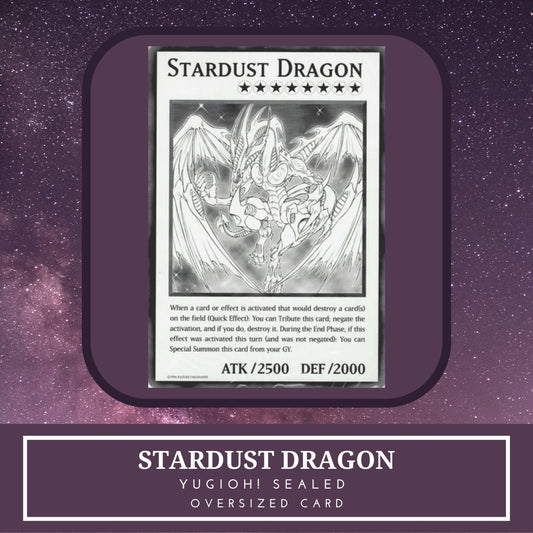 Yugioh! 1x Stardust Dragon Oversized Card (SEALED)