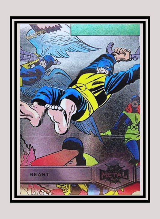 Marvel! 1x Beast - Base High Series (#107 - 2021 Upper Deck Spiderman Metal Universe)