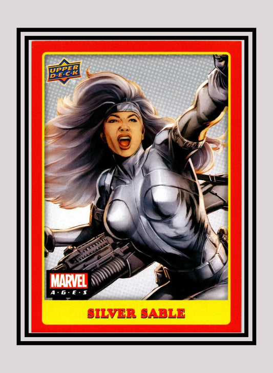 Marvel! 1x Silver Sable - Base (#107 - 2020 Upper Deck Marvel Ages)