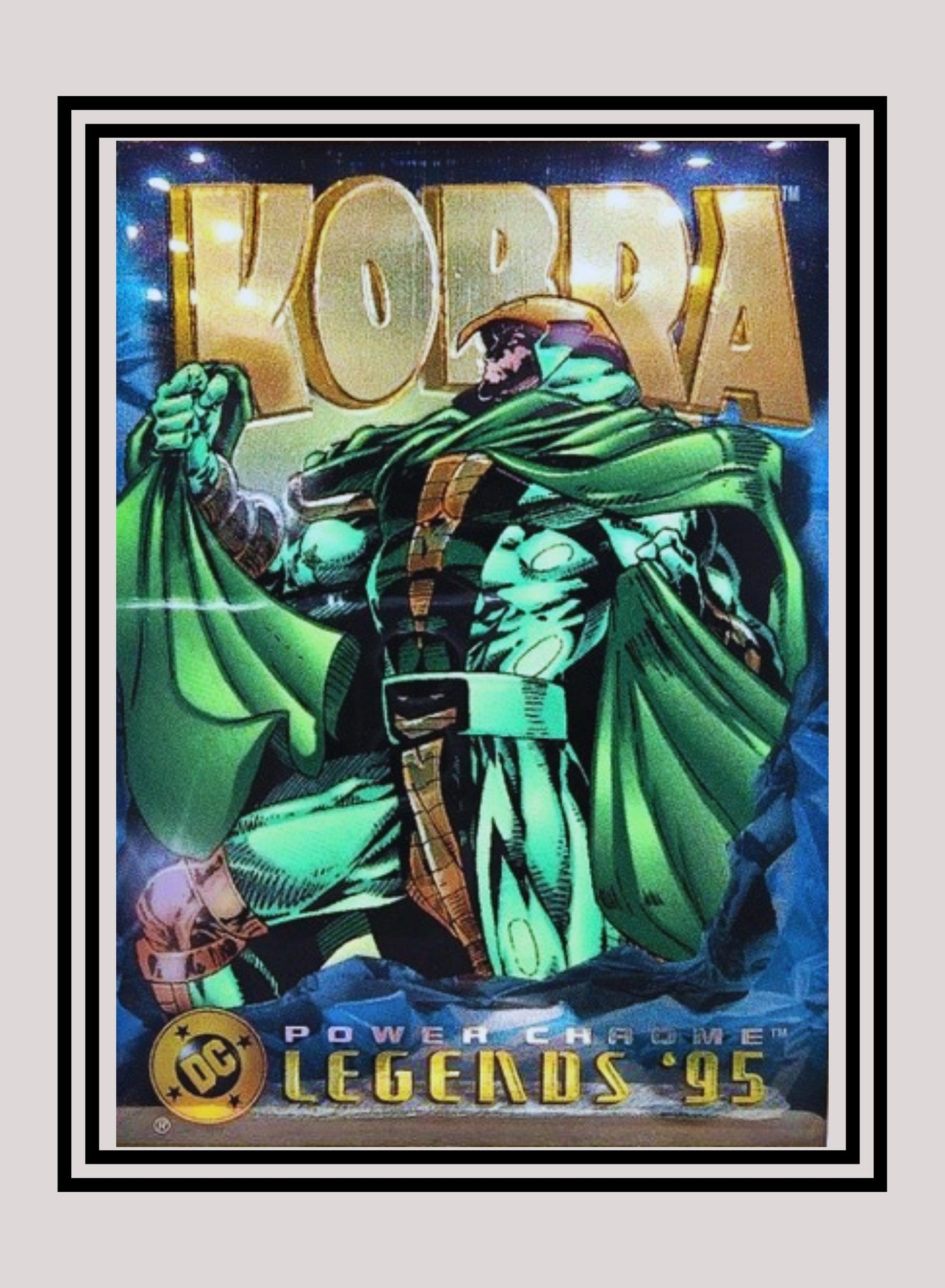 DC! 1x Kobra - Power Chrome (#107 - 1995 SkyBox DC Power Chrome Legends)