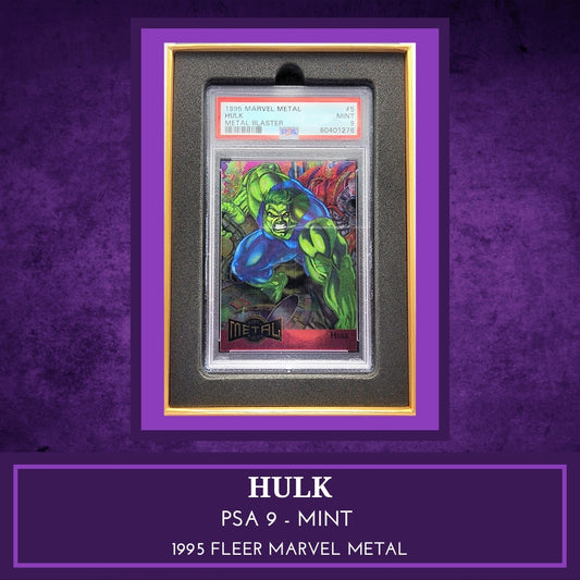 Marvel! 1x Hulk PSA 9 (Metal Blaster - 1995 Fleer Marvel Metal)