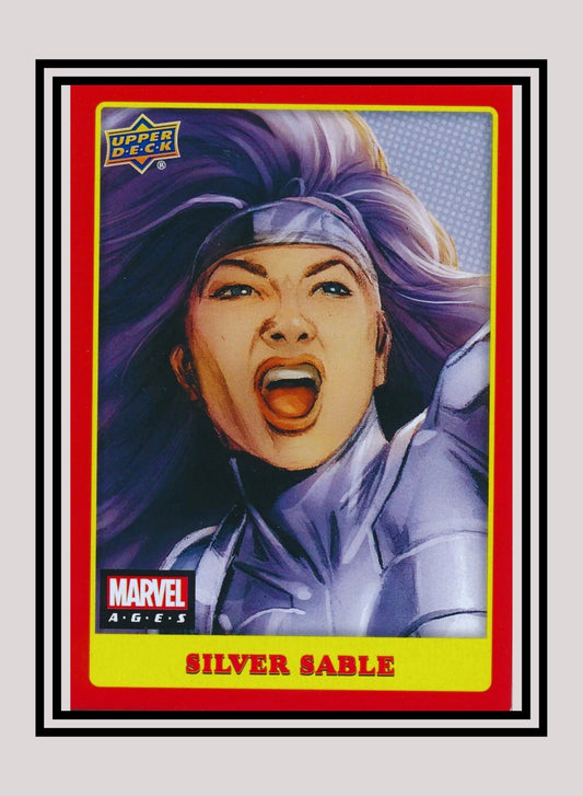 Marvel! 1x Silver Sable - Photo Variants (#107 - 2020 Upper Deck Marvel Ages)