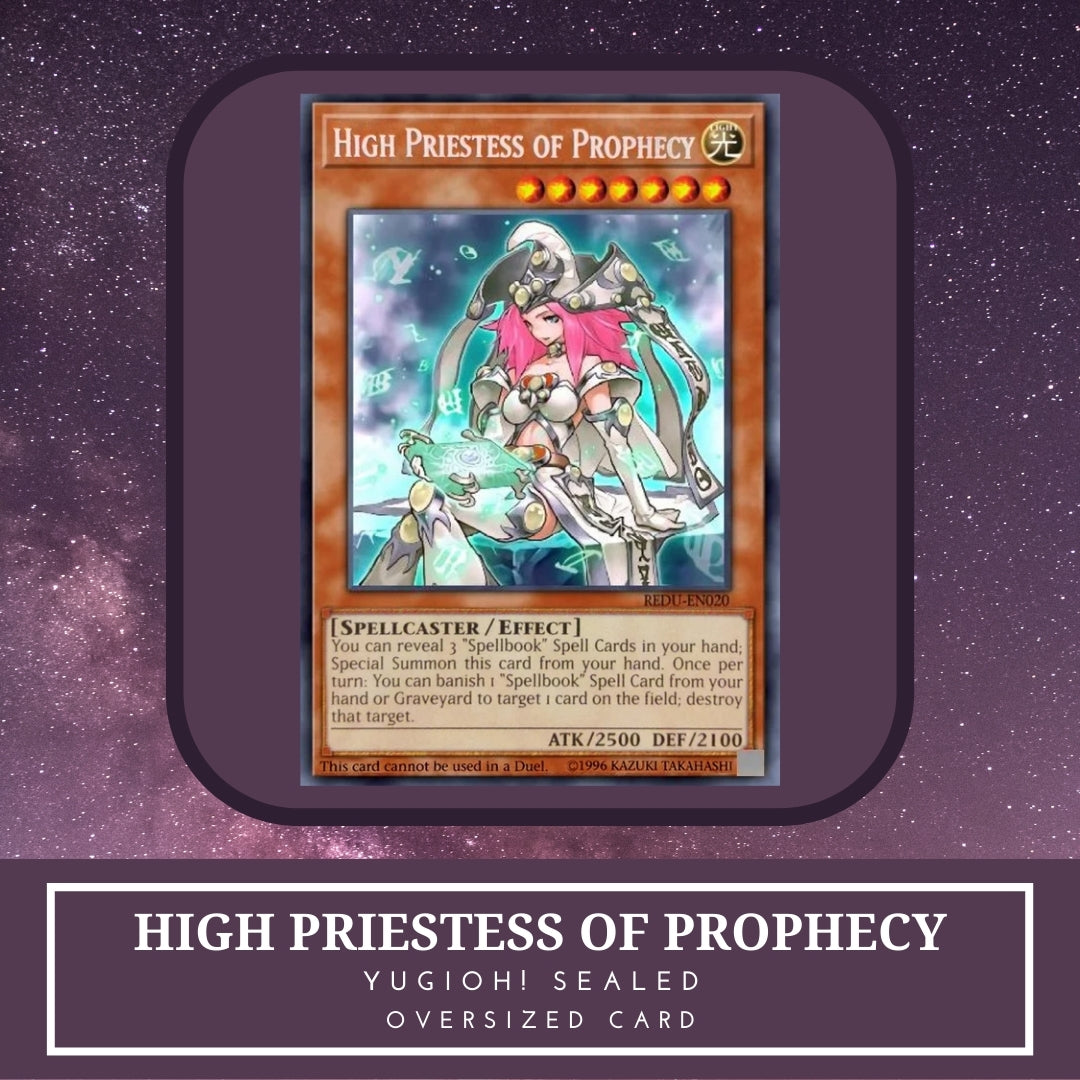 Yugioh! 1x High Priestess of Prophecy Oversized Card (SEALED)