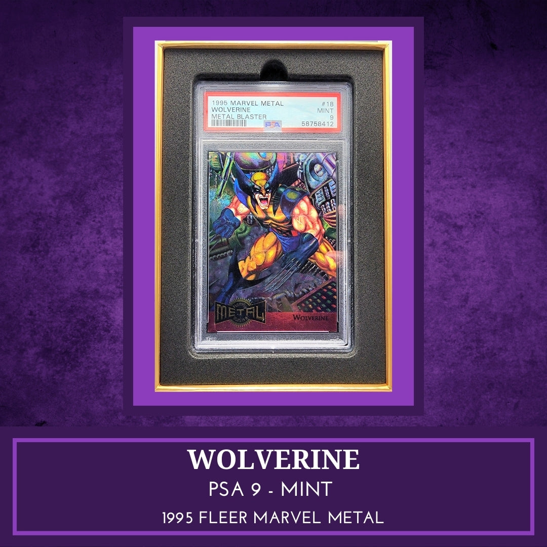 Marvel! 1x Wolverine PSA 9 (Metal Blaster - 1995 Fleer Marvel Metal)