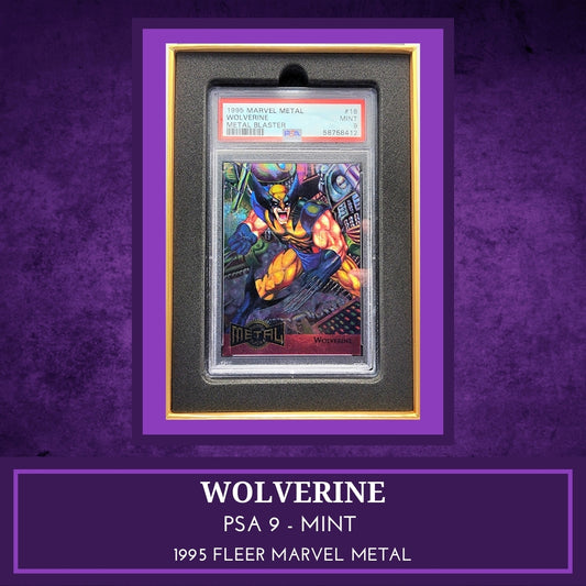 Marvel! 1x Wolverine PSA 9 (Metal Blaster - 1995 Fleer Marvel Metal)