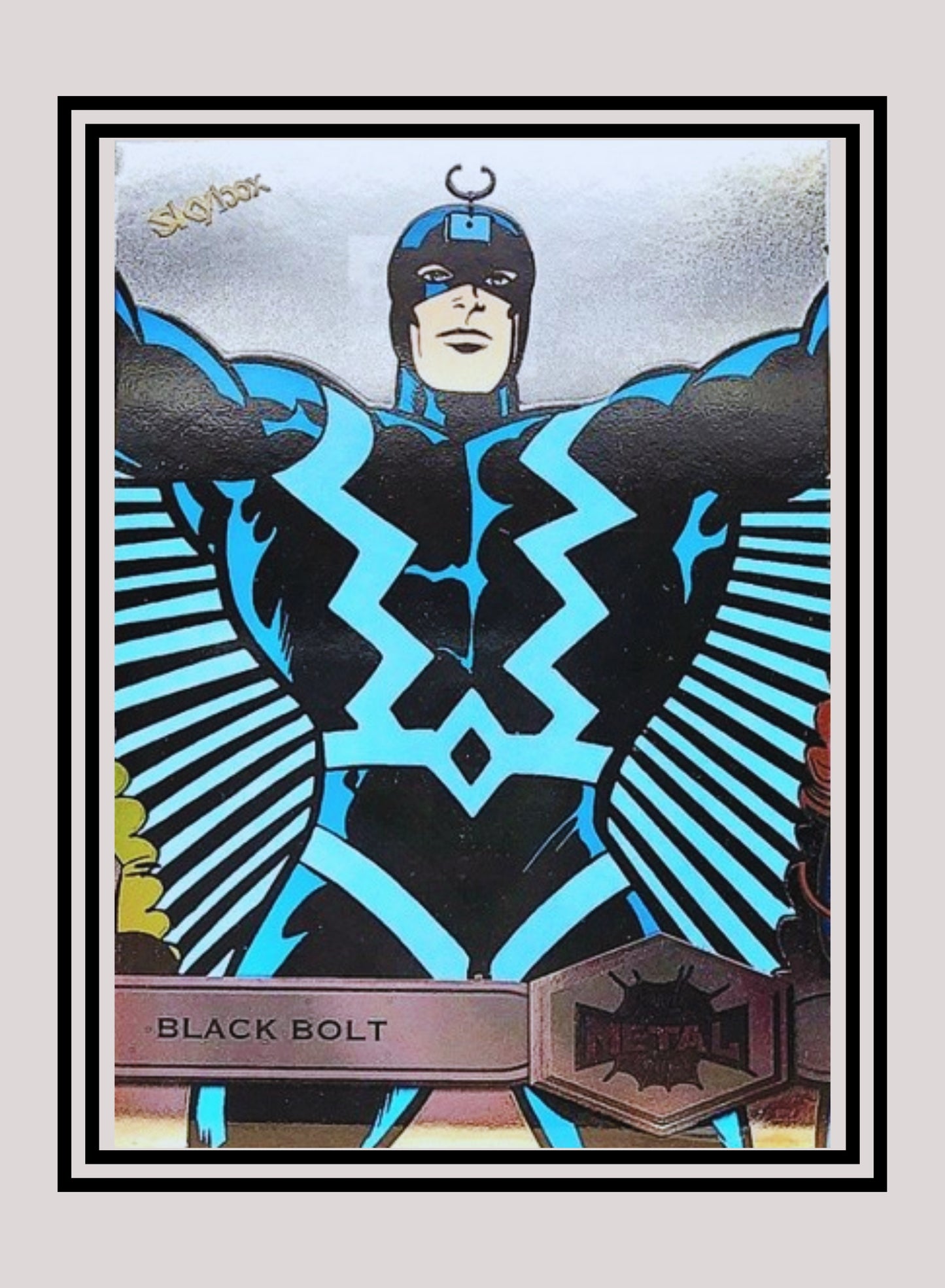 Marvel! 1x Black Bolt - Base High Series (#109 - 2021 Upper Deck Spiderman Metal Universe)