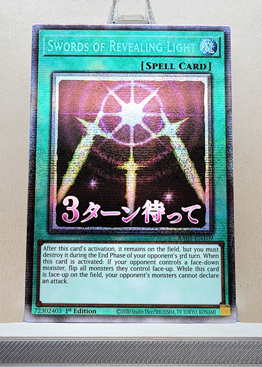 Yugioh! 1x Swords of Revealing Light Stamp Artwork (RA05 - Starlight Rare) 1st Edition