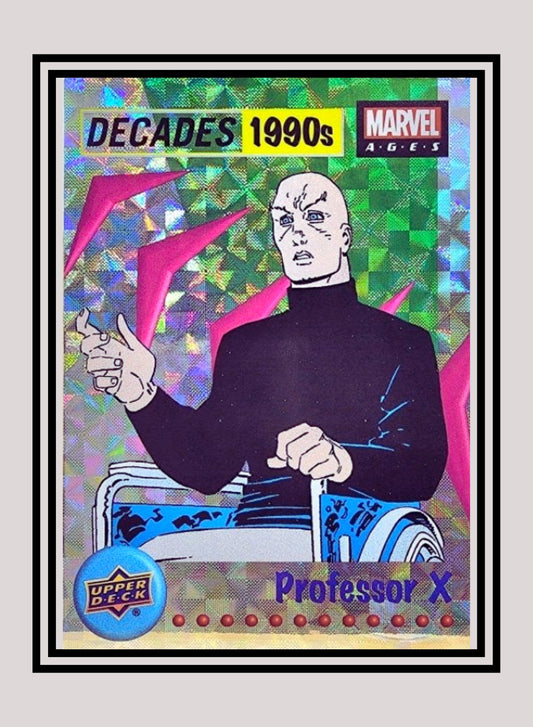 Marvel! 1x Professor X - Prism Refractor Decades 1990 (D9-3 - 2020 Upper Deck Marvel Ages)