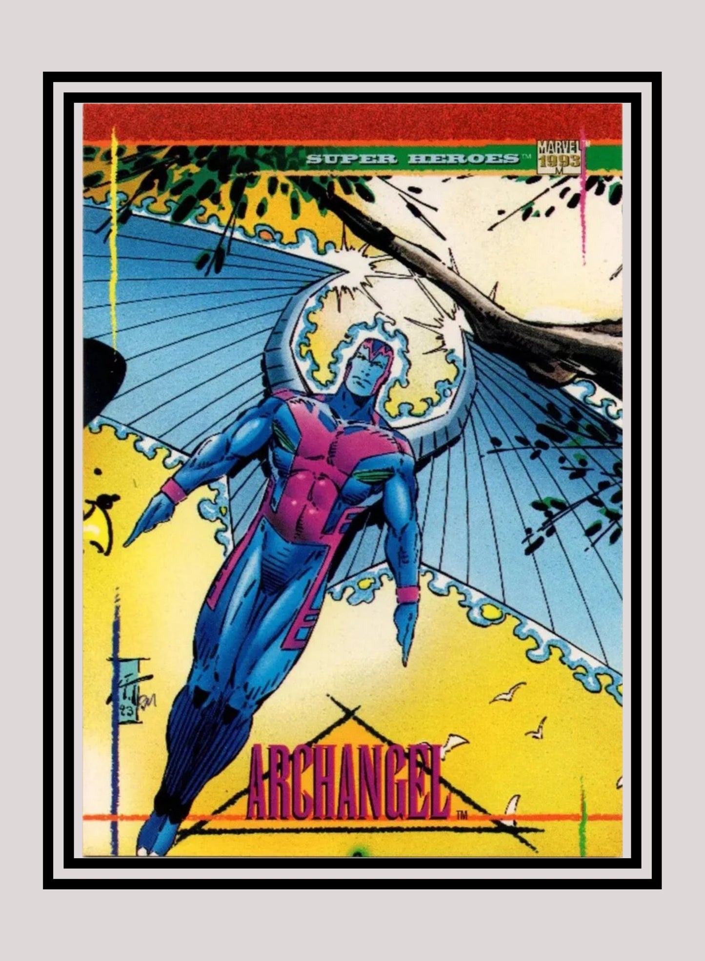 Marvel! 1x Archangel - Base (#110 - 1993 Skybox Marvel Universe Series 4)