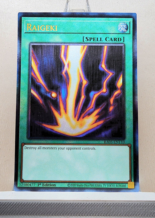 Yugioh! 1x Raigeki (RA05 - Prismatic Ultimate Rare) 1st Edition