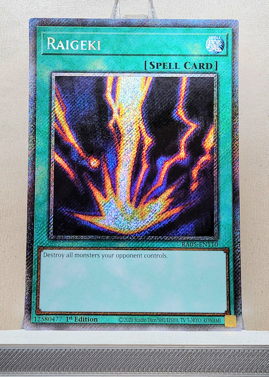 Yugioh! 1x Raigeki (RA05 - Platinum Secret Rare) 1st Edition