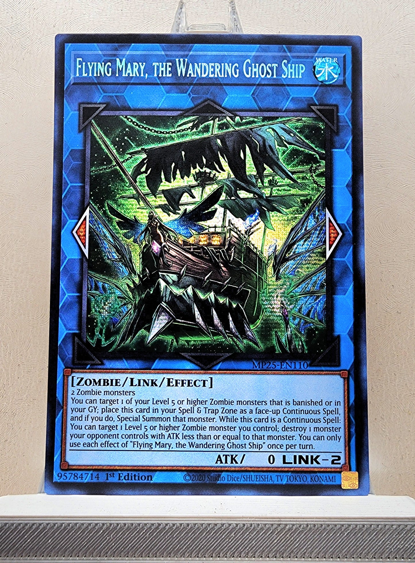 Yugioh! 1x Flying Mary, the Wandering Ghost Ship (MP25 - Prismatic Secret Rare) 1st Edition