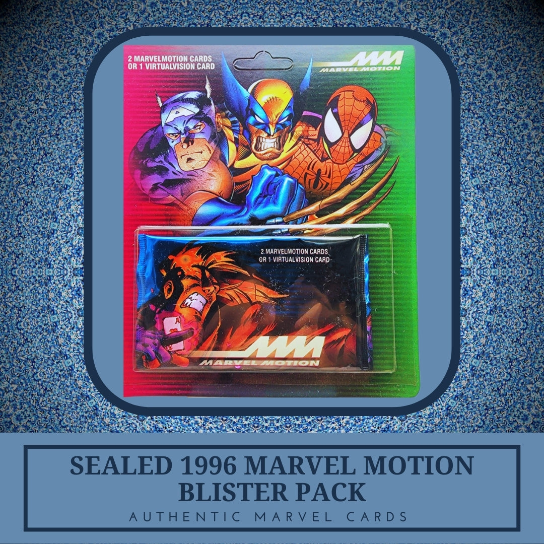 1x 1996 Marvel Motion Card Blister Pack (SEALED)