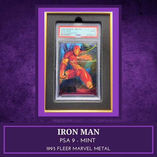 Marvel! 1x Iron Man PSA 9 (Metal Blaster - 1995 Fleer Marvel Metal)