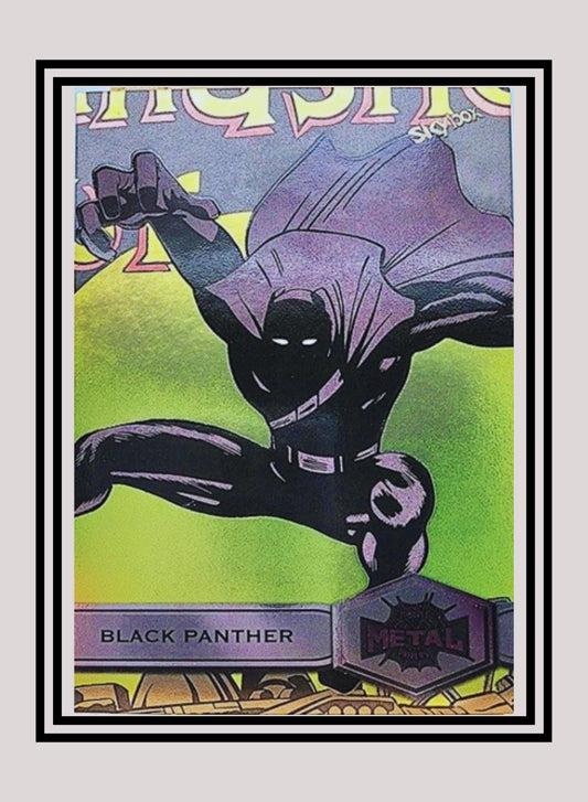 Marvel! 1x Black Panther - Base High Series (#111 - 2021 Upper Deck Spiderman Metal Universe)